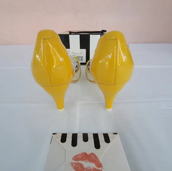 Lola Ramona Kitten Heels Pumps Retro Shoes - Picture 6 of 15